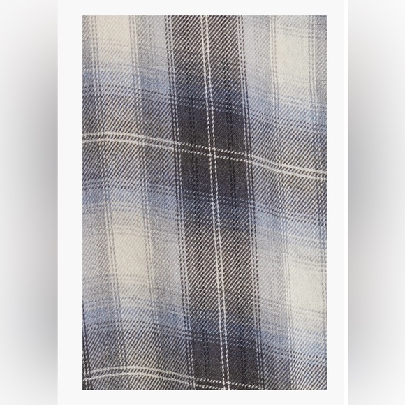 Vince Shadow Plaid Wrap Dress in Twilight - Picture 7 of 8